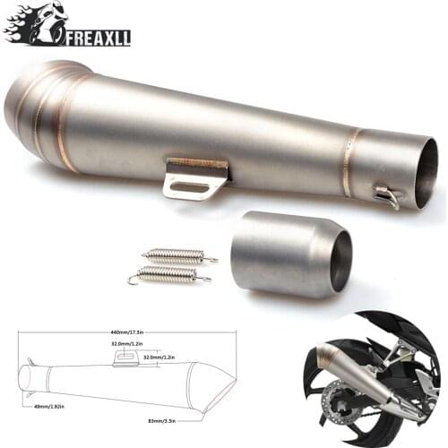 Motorcycle Abrasive exhaust escape With db killer Modified Scooter Exhaust Pipe Muffle For Kawasaki Ninja 600 ZX-6R 2000-2002