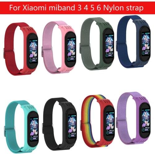 Nylon wristband For Xiaomi MiBand 6 5 4 Strap For Miband5 Smart watchband Mi Band 3