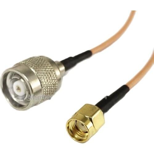 New Modem Coaxial Cable RP-SMA Male Plug To RP-TNC Male Plug Connector RG316 Cable 15CM 6inch Adapter RF Pigtail