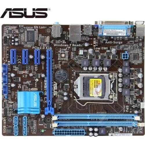 Original motherboard for ASUS P8H61-M LX for intel H61 DDR3 LGA 1155 USB2.0 16GB for I3 I5 I7 22/32nm used Desktop motherboard