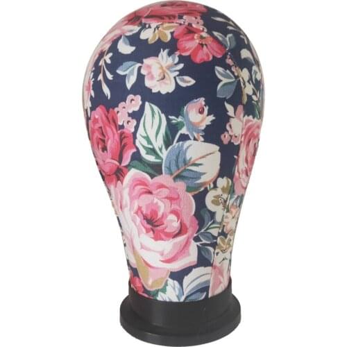 Stable Canvas Block Mannequin Head Wigs Making Caps Toupee Hairpiece Display Head Holder