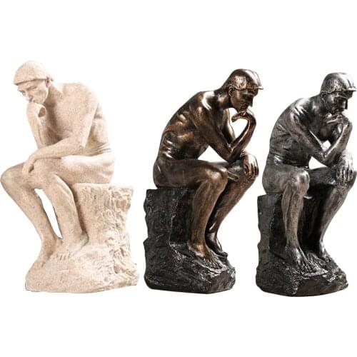 Auguste Rodin Statue The Thinker Sculpture Home Décor Ornament Figurine Gifts
