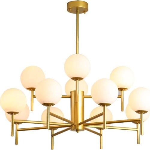 Led living room chandelier atmospheric home dining room simple modern Nordic bedroom lighting creative home chandelier