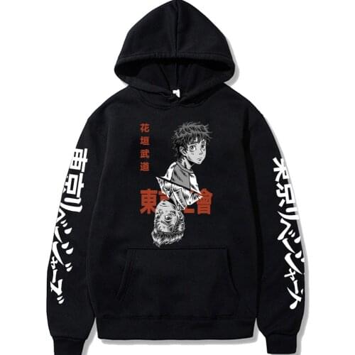 Takemichi Hanagaki Tokyo Revengers Hoodie Graphic 2021 Hot Anime Cosplay Hip Hop Sweatshirt for Men Women Tops Unisex