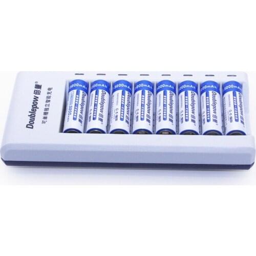 8 Slots Universal Battery Charger for AA/AAA 1.2V NiMH Batteries Smart Intelligent Charger For Rechargeable Batteries Charger