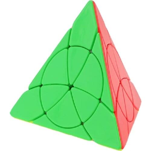 Yongjun Yulong Petal Pyramid Leaf Magic Cube Jinzita Pofessional triangle YJ Neo cubo magico speed Educational Toys for children
