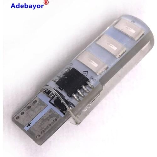 300PCS T10 5730 5630 6SMD LED Watrproof Flash Constant Light Dual Mode Silicone Gel Shell Car Reading Lamp Auto Parking Bulb