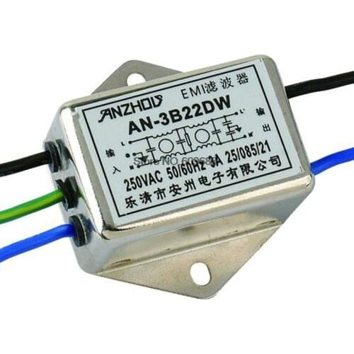 3A High Quality Filter AN-3B22DW Single-Stage Double-Section High Performance EMI Power Filter Inductance Fiilter