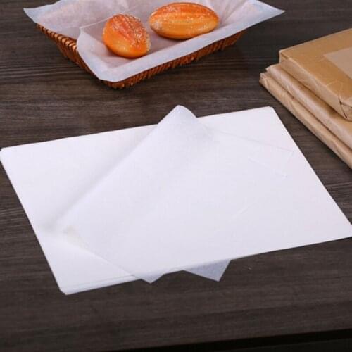 500pcs Food Wax Paper Oil Proof Grease Papers Sandwich Wrappers Paper For Bread Burger French Fries Wrapping Pacakge Paper Bar
