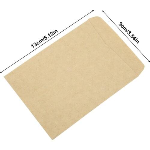 9X13CM 100PCS/Set Kraft Paper Bags Corns Wheat Rice Seeds Packaging Storage Bag Envelop Style Good Sealing