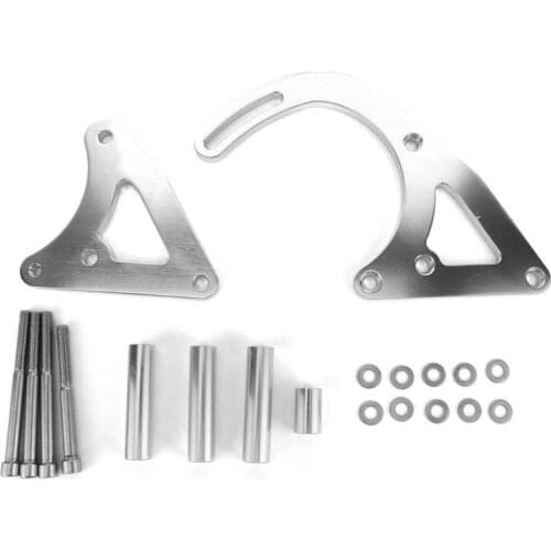 Auto Parts Car Accessories Aluminium Alternator Bracket Kit Hanging Polished Silver with Mounting Accessory Fit for Holden 253