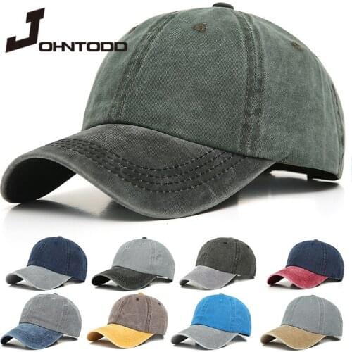 2021 Splicing Washed Baseball Cap Women Men Snapback Caps Unisex Bone Cotton Cap Spring Summer Outdoor Sports Hat Dad Hat Gorras