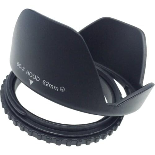 Camera Lens Hood,62mm Bayonet Lens Hood for DSLR Camera Photo Photography