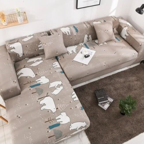 Sofa Cover All Cover Sofa Cover L-type Flexible Room Decoration 1/2/3/4 Seaters Couch Cover Soft Breathable Home Decorative