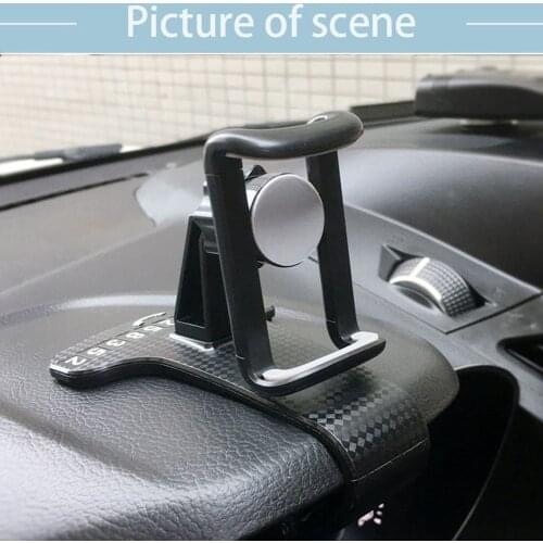 Car Dashboard Phone Holder 360 Degree Adjustable Universal Cell Phone Mount Stand Easy Clip GPS Display Bracket Accessories
