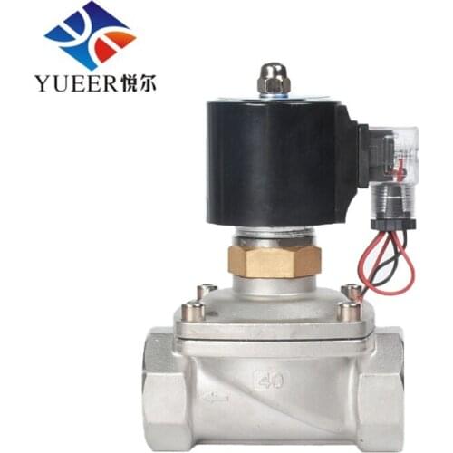 Solenoid Valves 24V IP 68 DN32 11/4inch Outdoor Waterproof Stainless Steel Normally Open Electromagnetic Induction Valve Sprayer