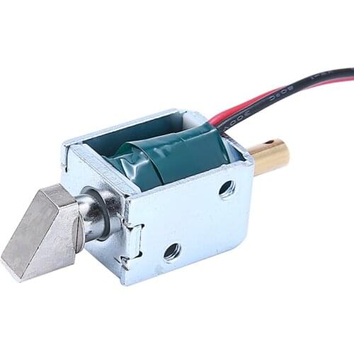 DC12V 0.5A Electronic Door Gate Solenoid Lock Push-Pull Cylindrical Cabinet Door Lock Stroke Access Control Electric Lock