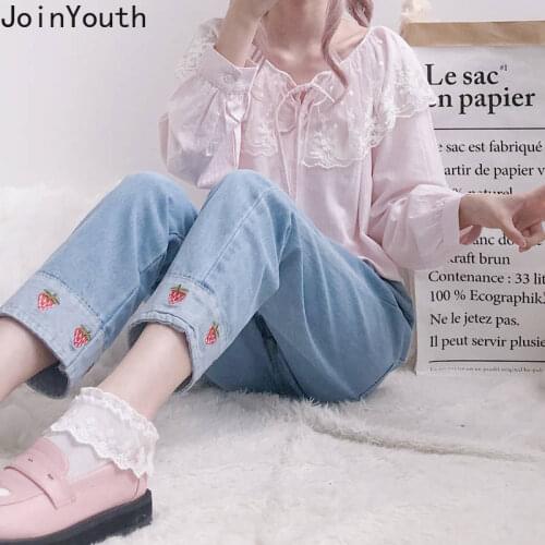 JoinYouth Women's Loose Jeans