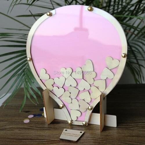 Wedding Guest book Alternative, Balloon Drop box Wedding Guest book, Wooden Guest Book, Birthday, Christening Guest Book, Baby S