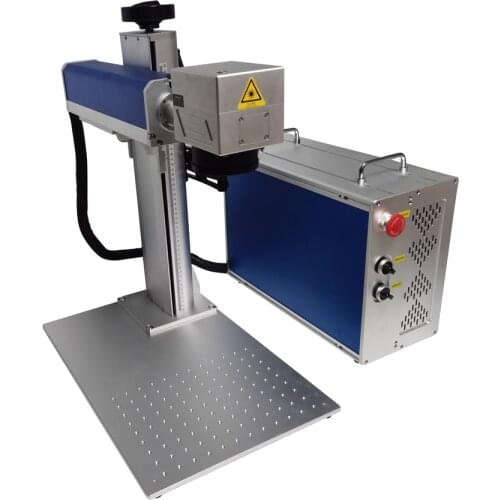 Mini Fiber Laser Nameplate Marking Machine 30W 50W Raycus Brand Source Metal Engraver Engraving Suitable For PVC Plastic Steel