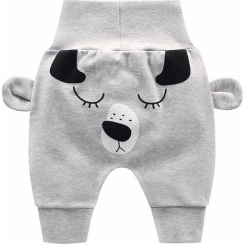 LILIGIRL Autumn Boys and Girls Cartoon PP Pants Baby Kids High Waist Trousers for Children Casual Clothes Pant 0-3 Years old
