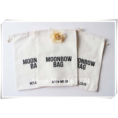 Custom Cotton pouches gift bag with logo Jewellry Package Pouch free shipping