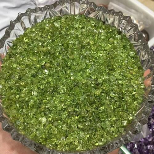 Natural Stone Mineral Specimen Green Color Quartz Olivine Gravel Crystals and Stones Healing Healing Crystals Home Decor