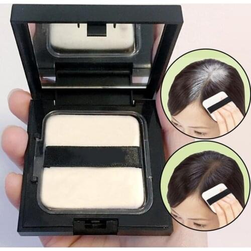 12g Hair Shadow Powder Edge Control Hair Line Powder Hair Colors Hot Makeup New With Waterproof 3 Cover Hair Concealer Puff Y8E1