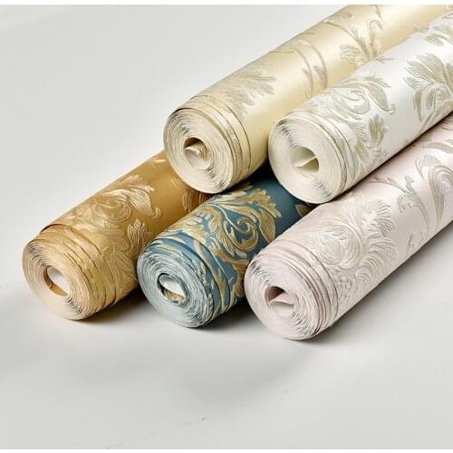 Luxury Non-woven Wallpapers Room Decor for Livingroom Bedroom TV Background Walls Home Decor Improvement Flora Mural in Rolls