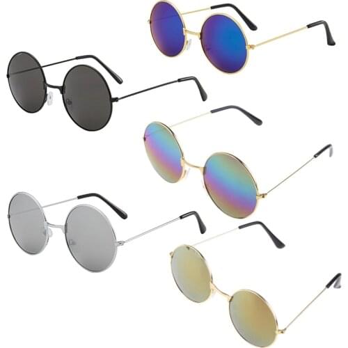 Vintage Round Sun Glasses New Fashion Candy Vintage Round Mirror Sunglasses UV 400