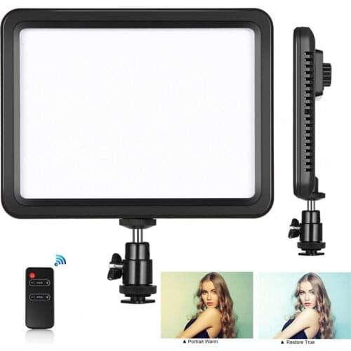 116LED 12W Video Light Dimmable Panel Lights Photo Studio Live Photography Fill-in Lamp 3300-5600k With Remote Control Lighting