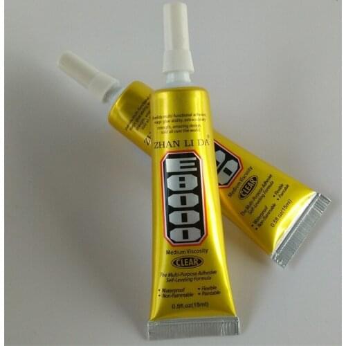 High Quality 10Pcs/Lot 15ml E8000 Super Glue For Leather Epoxy Resin Adhesive Diy Jewelry Nail Art Crystal Jewelry Mobile Glass