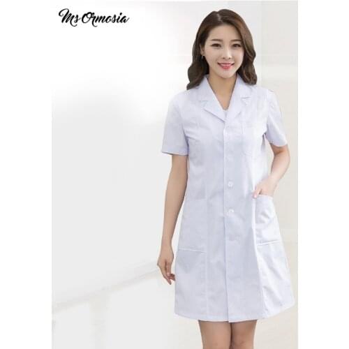 New fashion cotton breathable nursing suit scrub unisex white large size clothes nursing suit long-sleeved experimental jacket