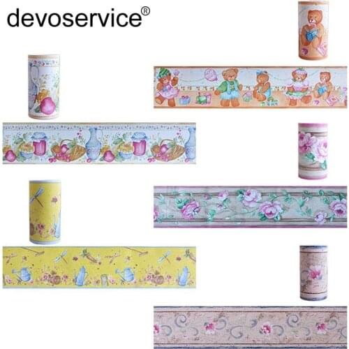 10 Meters Self Adhsive Wallpaper Waterproof Sealing Strip Bathroom Kitchen Wall Skirting Waistline Wall Stickers Tape Home Decor
