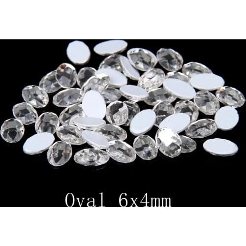 5pcs Crystal Clear Nails Art Decorations Flatback Shiny Non Hotfix Glass Rhinestones Many Sizes And Styles Glue On Nail Stickers