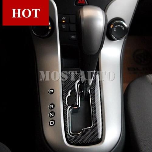 For Chevrolet Cruze Carbon Fiber Console Gear Box Frame Trim Cover 2009-2015 1pcs Car Accessories Interior
