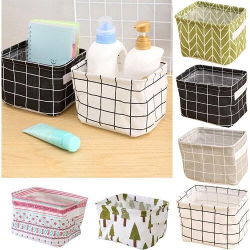 Household Closet Desktop Toy Clothes Storage Box Desk Accessory Organizer Basket Large Capacity Useful