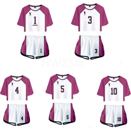 Haikyuu Cosplay Costume Karasuno High School Volleyball Club Hinata Shyouyou Sportswear Jerseys Uniform