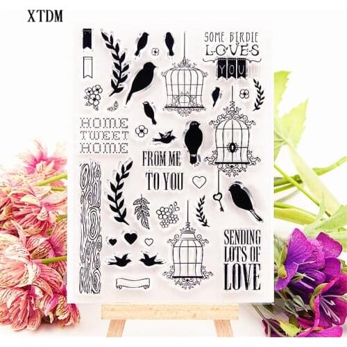 Hot selling birdcage transparent clear stamp / silicone seal roller stamp DIY scrapbook album / card production