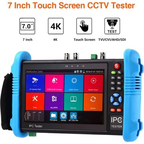 Camera Tester 7" 5MP 9800ADHSPLUS HD IP CCTV Camera Tester Touch Screen TVI CVI AHD Security Analog Monitor Test ONVIF IP Camera