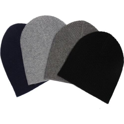 Cashmere unisex leisure warm autumn and winter thick knit hat