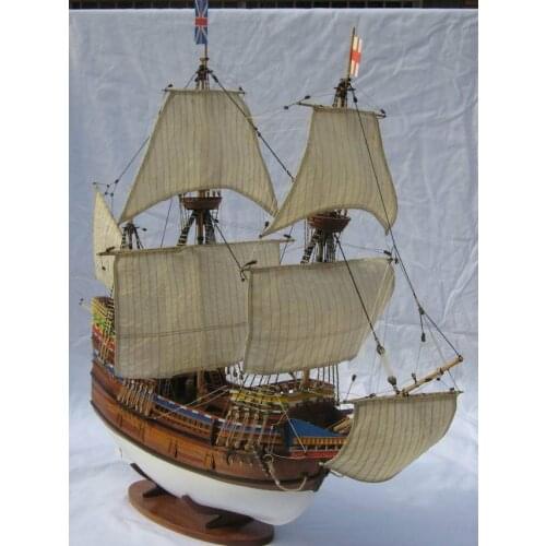 Scale 1/50 Classical British immigrant sailboat model kits 1620 MAYFLOWER sailboat wooden model
