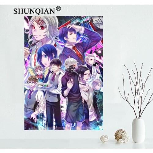 Nice Custom Tokyo Ghoul Canvas Poster Print painting Art Wall Silk Poster Cloth Print Fabric Poster 27X40cm30X45cm