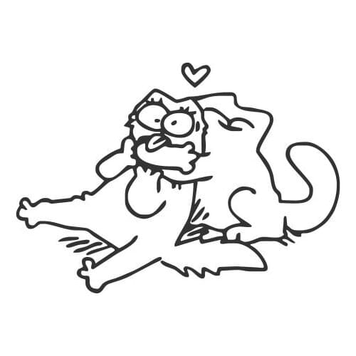 Love Between Cats Car Mural Funny Way Of Confession Car Stickers For Car Rear Windshield Decoration FA251