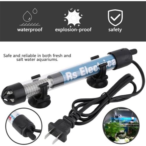 NEW Hot 50w/100w/200w/300w Submersible Heater Heating Rod for Aquarium Glass Fish Tank Temperature Adjustment Drop Shipping