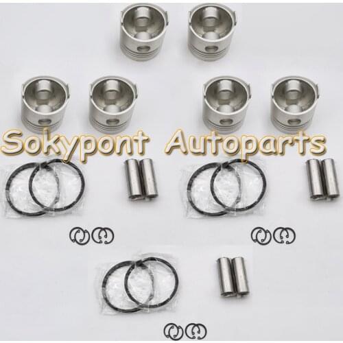 New STD PE6 Cylinder Piston And Piston Ring Kit FOR Nis-san Engine