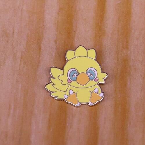 Adorable Fat Chocobo Brooch A flightless bird, characterized by the yellow feathers, distinct odor, and the unforgettable chirp