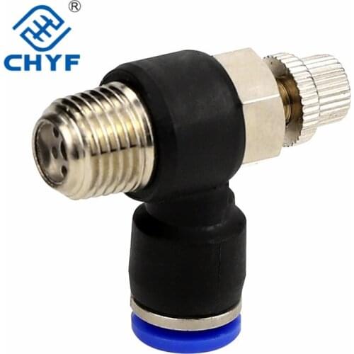 Pneumatic quick connector SL6-01 cylinder throttle valve SL8-02 speed adjustment SL4-M5 adjustable SL10-03/SL12 SL
