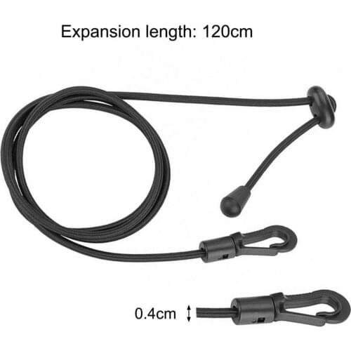 4Pcs 1.2m Fishing Rod Leash Elastic Safety Eco-friendly Anti-lost Canoe Leash for Kayak Fishing Paddle