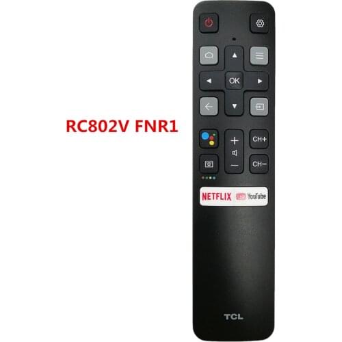 RC802V FNR1 New Voice Remote Control For TCL TV 75S434 43S434 50S434 55S434 65S434 with Netflix and YouTube Keys